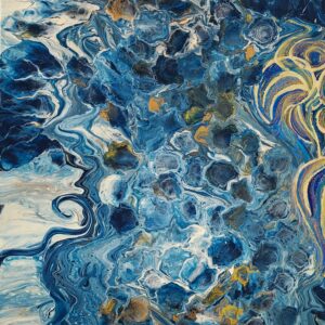 Pebble Beach - Acrylic Pour