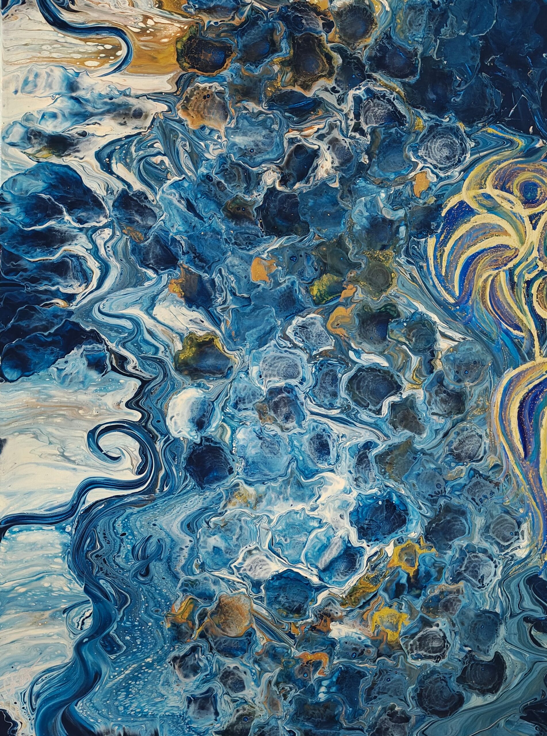 Pebble Beach - Acrylic Pour